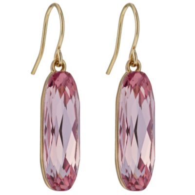Radiance Gold-Plated Swarovski Pink Crystal EarringsRadiance Gold-Plated Swarovski Pink Crystal Earr