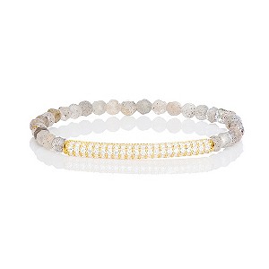 Gaia Gold-Plated Cubic Zirconia & Hematite Bracelet