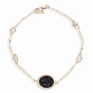 Gaia Gold-Plated Drusy Stone Bracelet