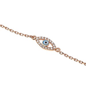 Gaia Rose Gold-Plated Eye Bracelet