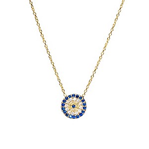 Gaia Gold-Plated Round Eye Necklace