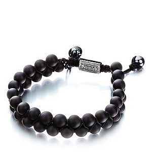 Shimla Luxury Originals Black Onyx Double Bead Rope Bracelet
