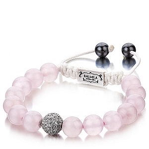 Shimla Elite Rose Quartz & Stone Set Fireball Bracelet