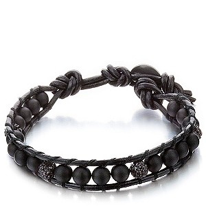 Shimla Luxury Crafted Black Onyx & Fireballs Bracelet