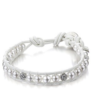 Shimla Luxury Crafted Shell Pearl & Fireballs Bracelet