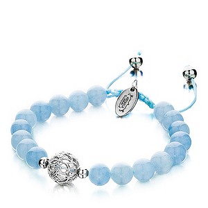 Shimla Aquamarine & Stone Set Sphere Bracelet
