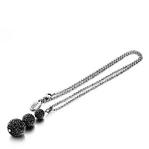 Shimla Triple Czech Crystal Black Fireball Pendant