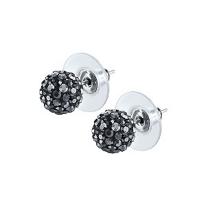 Shimla Gunmetal Small Fireball Earrings