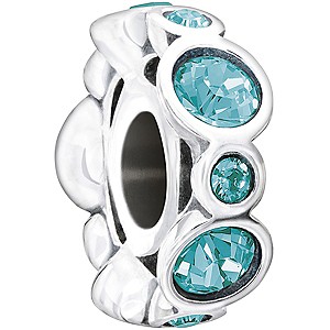 Chamilia Sterling Silver Crystal December Birthstone Bead