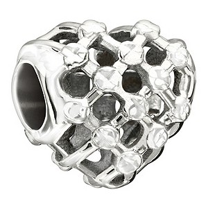 Chamilia Sterling Silver Heart Weave Bead