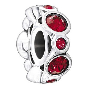 Chamilia Sterling Silver Crystal January Birthstone Bead