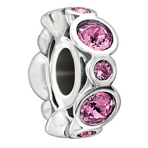 Chamilia Sterling Silver Crystal October Birthstone Bead
