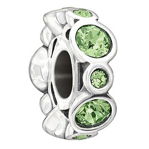 Chamilia Sterling Silver Crystal August Birthstone Bead