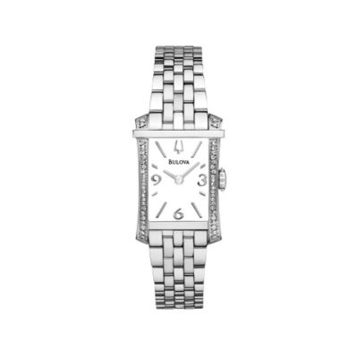 Bulova Diamond Gallery 48 Ladies' Stainless Steel Watch