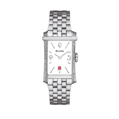 Bulova Diamond Gallery 52 Ladies' Stainless Steel Watch