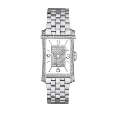 Bulova Diamond Gallery 166 Ladies' Stainless Steel Watch