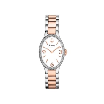 Bulova Diamond Gallery 60 Ladies' Two Colour Bracelet Watch