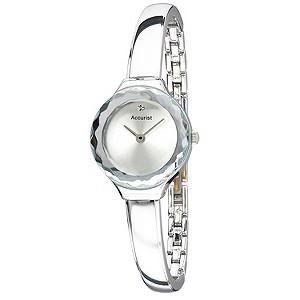 Accurist Ladies' Stainless Steel Semi Bangle Watch