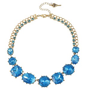 Betsey Johnson Blue Crystal Necklace