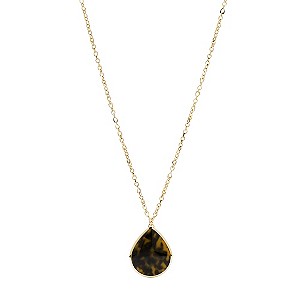 Fossil Gold-Plated Tortoiseshell Effect Vintage Pendant