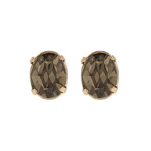 Martine Wester Stargazer Black Crystal Stud Earrings