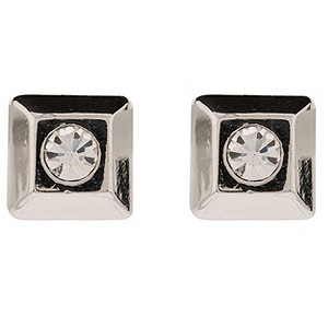 Martine Wester Moonlight Square Crystal Stud Earrings