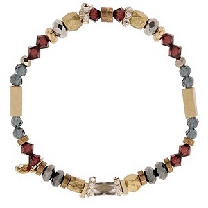 Martine Wester Cosmic Gold & Beaded Stretch Bracelet