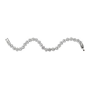 Mikey Rhodium-Plated Multi Crystal Tennis Bracelet