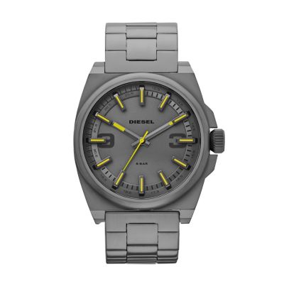 Diesel SC2 Men's Gunmetal Ion-Plated Bracelet Watch