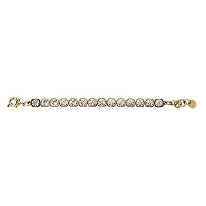 Dyrberg Kern Gold-Plated Crystal Tennis Bracelet
