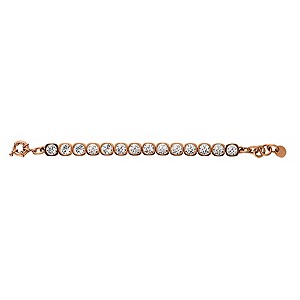 Dyrberg Kern Rose Gold-Plated Crystal Tennis Bracelet