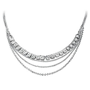 Dyrberg Kern Rhodium-Plated Crystal Necklace