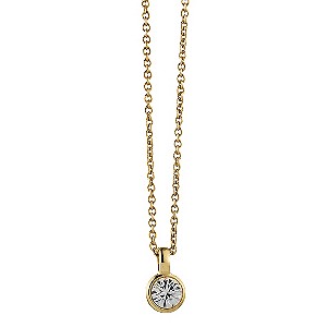 Dyrberg Kern Gold-Plated Solitaire Pendant