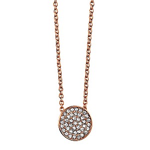 Dyrberg Kern Rose Gold-Plated Circle Pendant