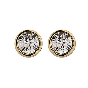 Dyrberg Kern Gold-Plated Solitaire Stud Earrings