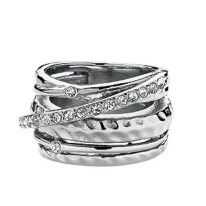 Dyrberg Kern Multi Band Crystal Ring M-L