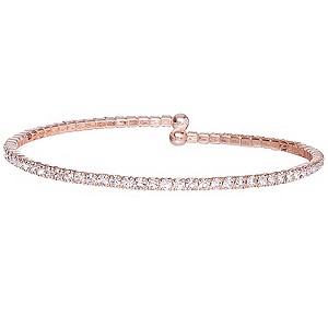 Rose Gold-Plated Crystal Single Bracelet