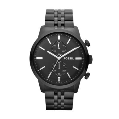 Fossil Men's Black Stainless Steel Bracelet Watch