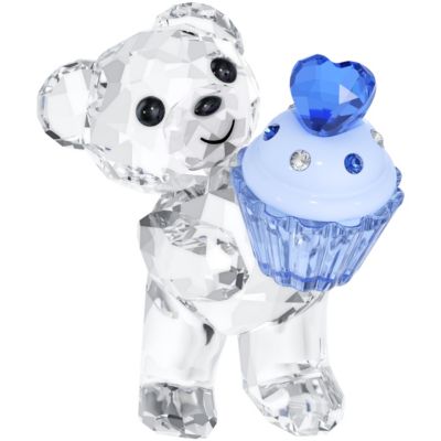 Swarovski Crystal Kris Bear Blue Cupcake