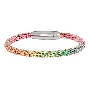 Gaia Dreams Sterling Silver Multi Coloured Neon Bracelet