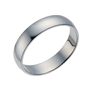 Palladium 500 4mm Extra Heavy D Shape Ring