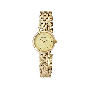 Accurist Gold Ladies' 9ct Gold Diamond Set Bracelet Watch