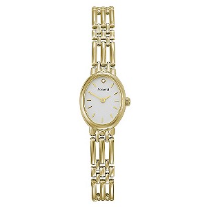 Accurist Gold Ladies' 9ct Gold Diamond Set Bracelet Watch