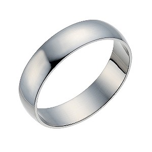 Palladium 500 5mm Extra Heavy D Shape Ring