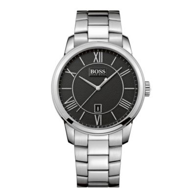 Hugo Boss men's black dial stainless steel bracelet watch Ernest Jones