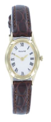 Accurist Ladiesand#39; Watch With Leather Strap