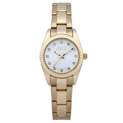 Oasis Ladies' White Dial GoldPlated Bracelet Watch H. Samuel the Jeweller