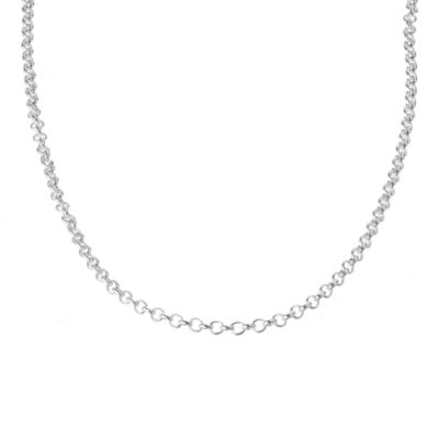 Silver 24` Belcher Necklace