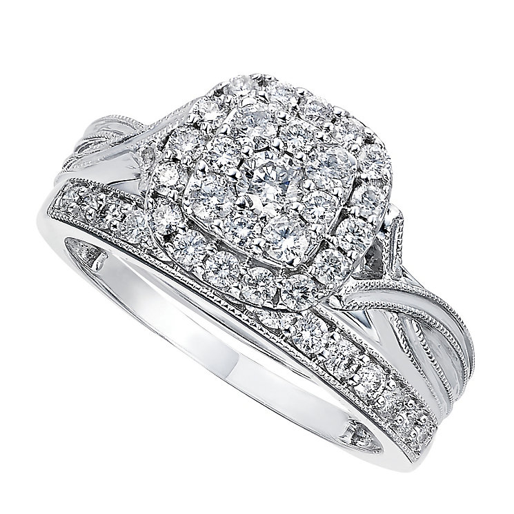 ... 9ct White Gold 23 Carat Diamond Bridal Set - Product number 2202964