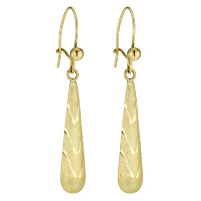 9ct Gold Drop Earrings